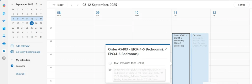 Outlook Calendar Integration