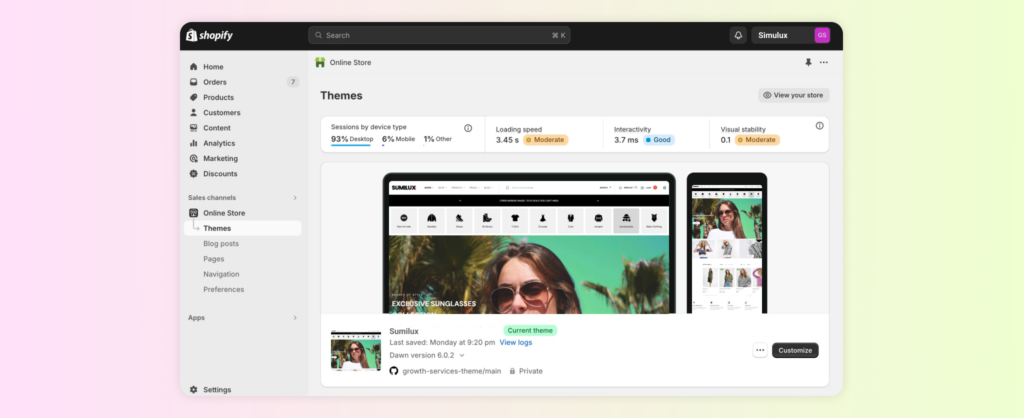 Testing shopify Store