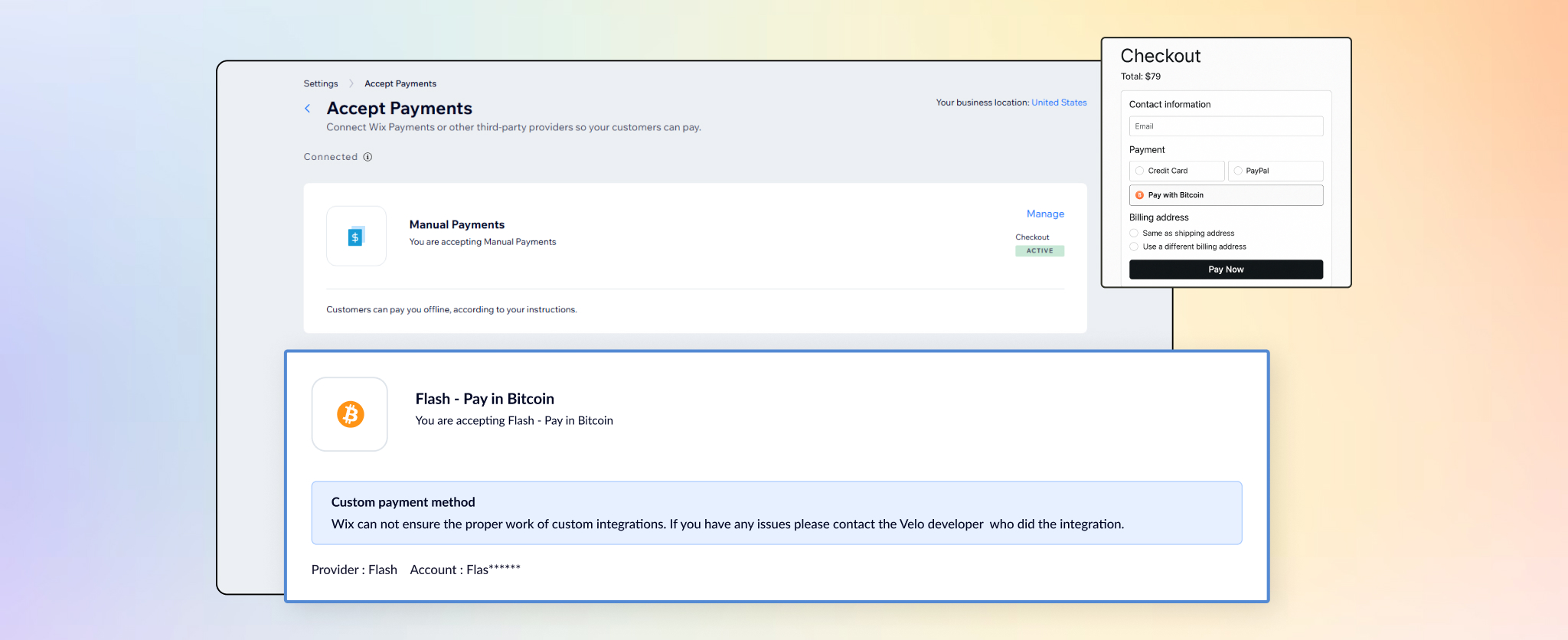 Wix Custom Provider Logic