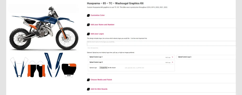 Personal logo and sticker uploads