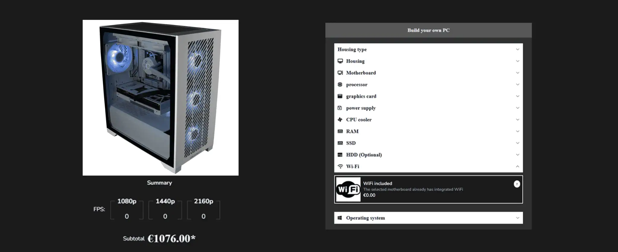 Pricing transparency in PC Configurators