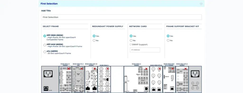 Configurator for broadcasting devices