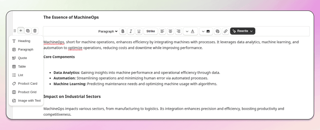 Review your blog with AI blog automation