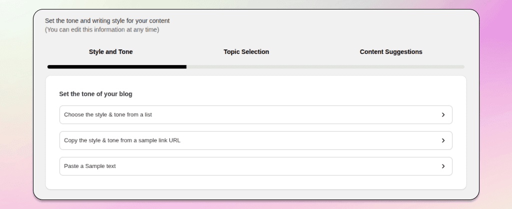 Choose How Your Blogs Should Sound with automation