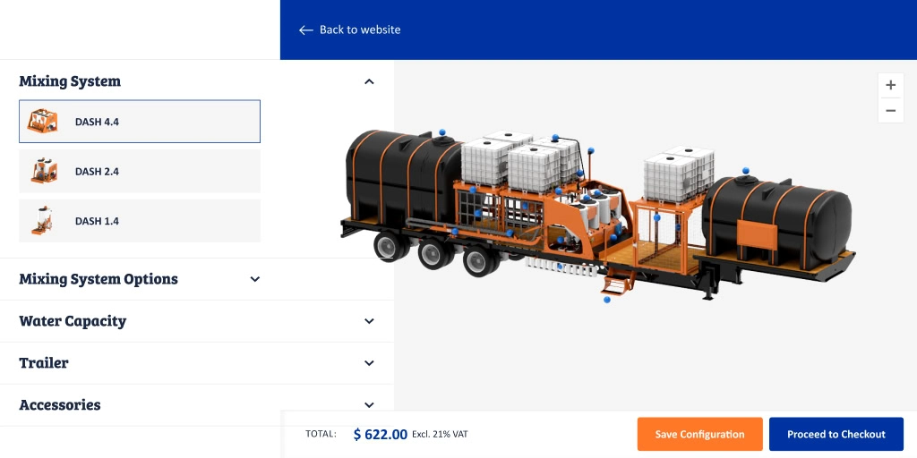 Dynamic Pricing in 3D Agricultural Configurator