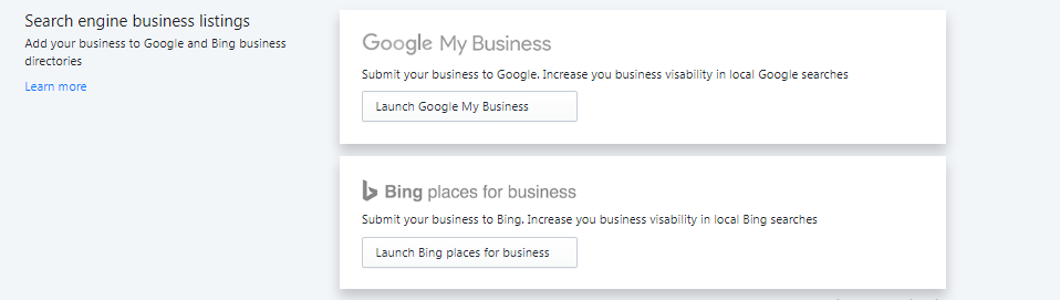 Shopify business listing