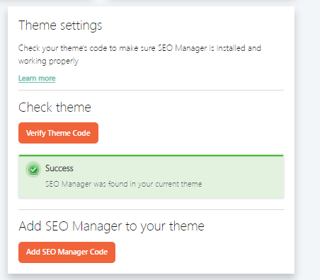Shopify theme settings