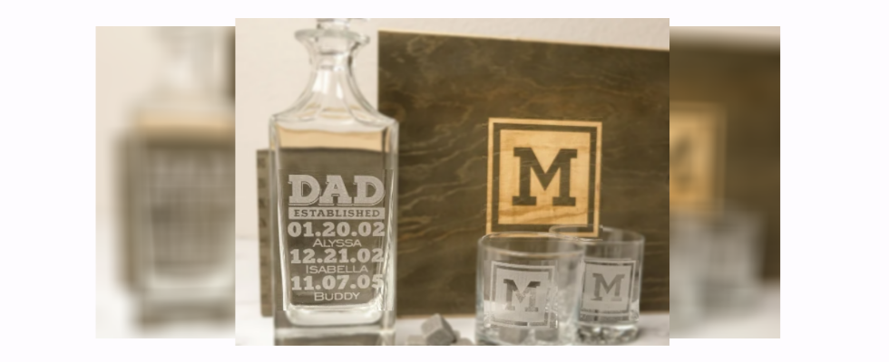 Customizing a glassware set